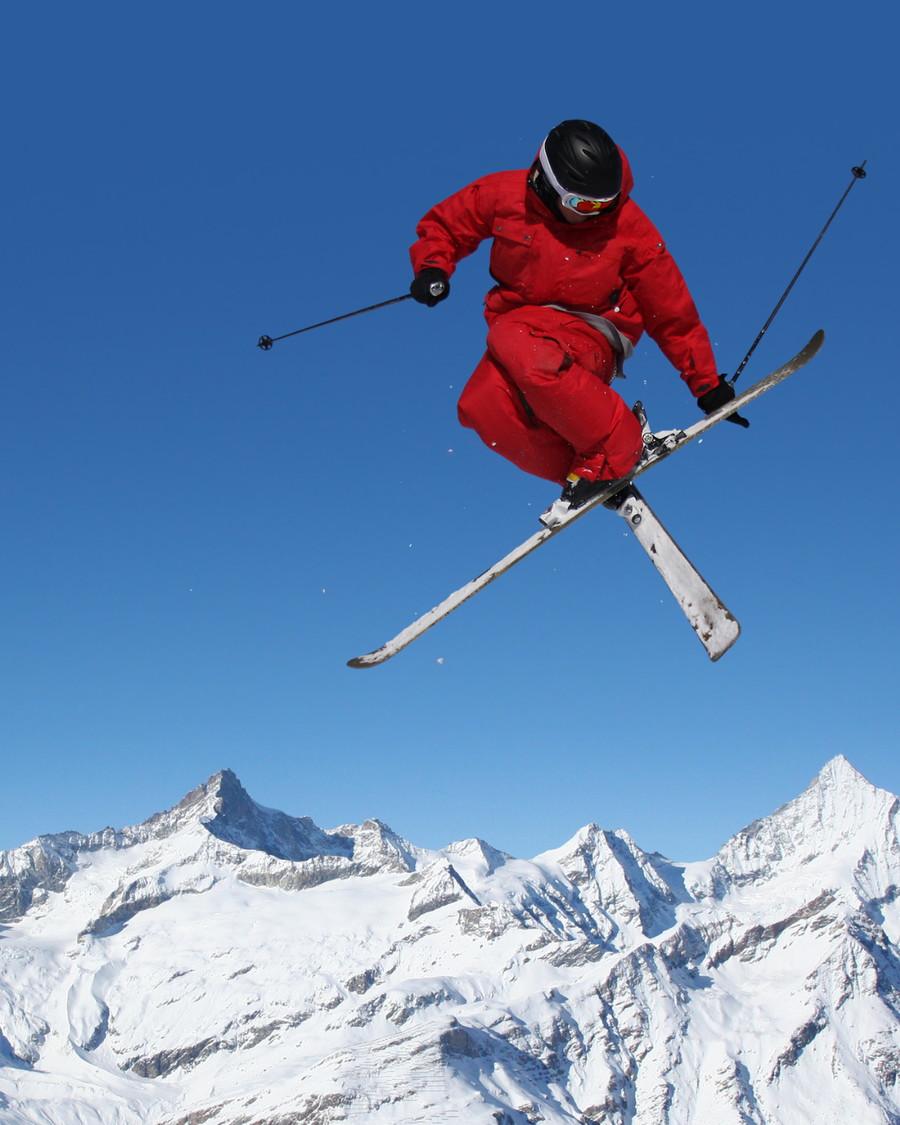 SKI HARDER. LAND CLEANER.